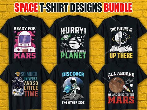 Space T Shirt Design Bundle Space Shirt Design Bundle