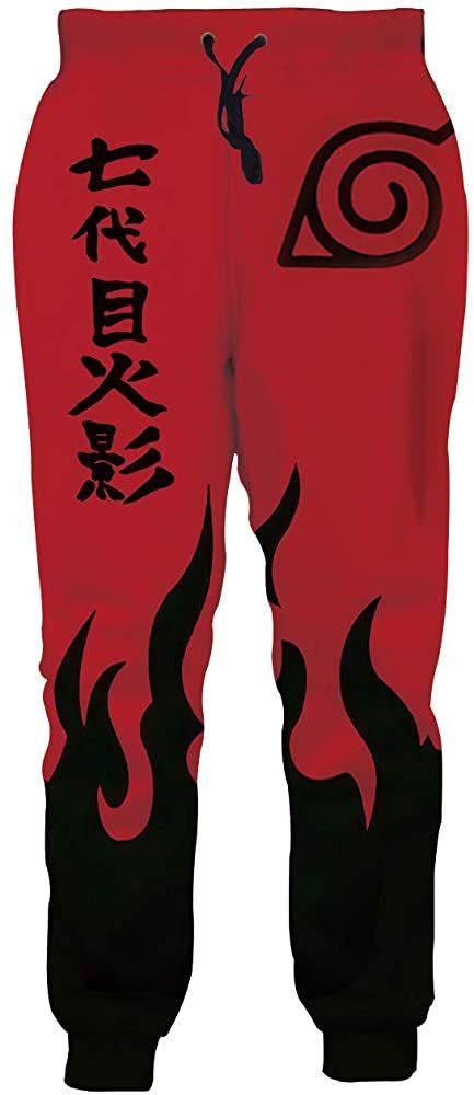 Cooleader Unisex Naruto Sweatpants D Printed Naruto Yondaime Hokage