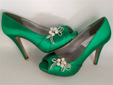 Emerald Green Wedding Shoes Emerald Green Bridal Shoes 100 Colors