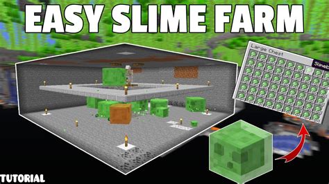 How To Make A Slime Farm In Minecraft Bedrock