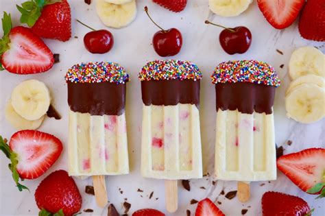 Banana Split Popsicles Gemmas Bigger Bolder Baking