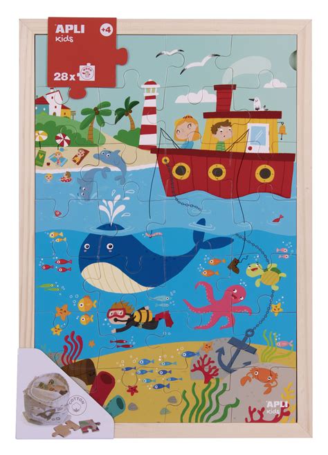 Puzzle Cu De Piese Din Lemn Oceanul