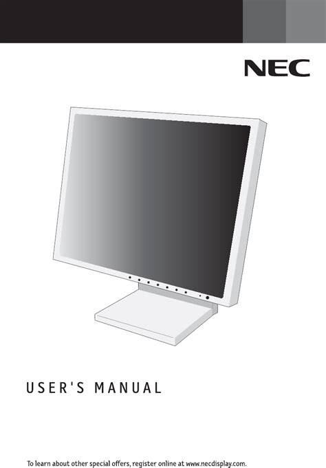 User Manual NEC MultiSync LCD2080UXi English 54 Pages