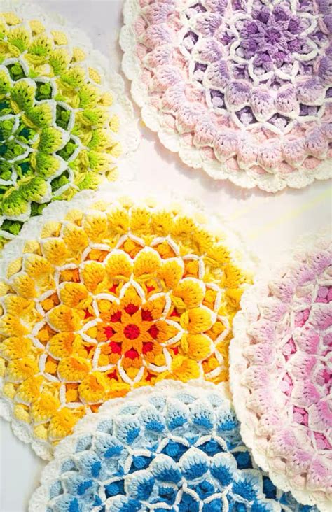 Mandala Crochet Pattern (downloadable PDF File), Mandala Design Cushion ...