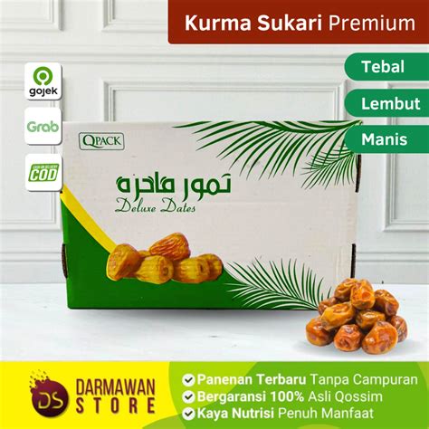 Jual Kurma Sukkari Nakhla Kg Kemasan Dus Kurma Sukari Al Qassim