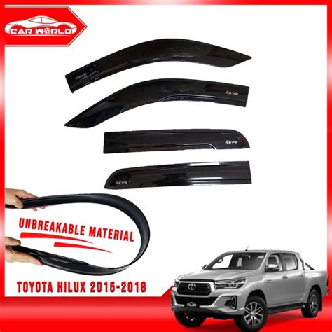 HOT XZECH TOYOTA HILUX REVO CONQUEST 2016 2023 RAIN VISOR 2016