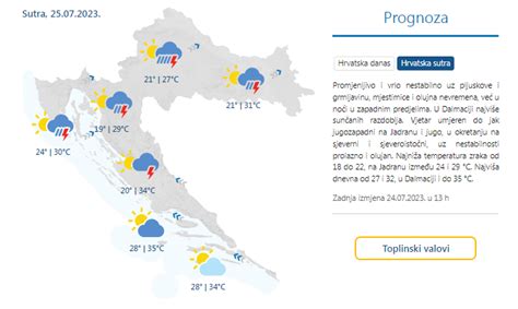 Novo Upozorenje Sti E Vrlo Nestabilno Vrijeme Uz Pljuskove Radio