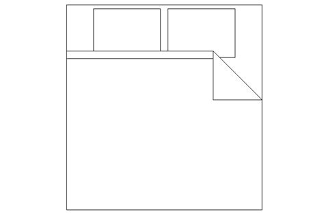 Double Bed Block In Autocad 2d Dwg File Cad File Cadbull