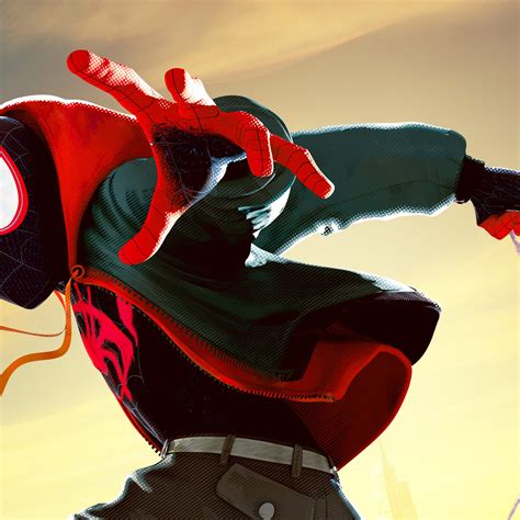 2048x2048 Miles Morales In Spider Man Into The Spider Verse Movie 5k Ipad Air Hd 4k Wallpapers