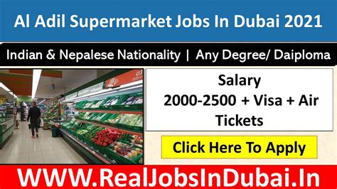 Supermarket Jobs In Dubai Uae