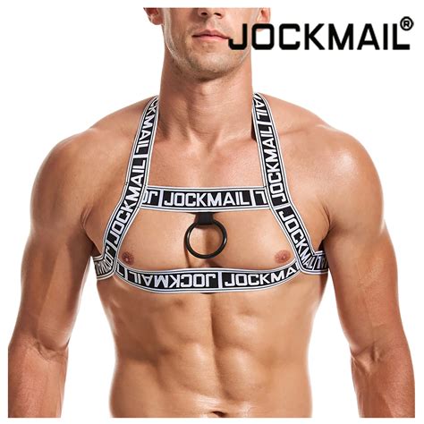 Jockmail Sexy Mens Chest Harness Bondage Fetish Harness Belt Gay Bondage Exercise Muscle