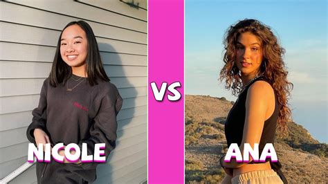 Nicole Laeno Vs Ana Sobonja Tiktok Dance Compilation Youtube