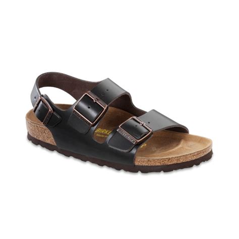 Lyst Birkenstock Mens Milano Leather Back Strap Sandal In Brown For Men