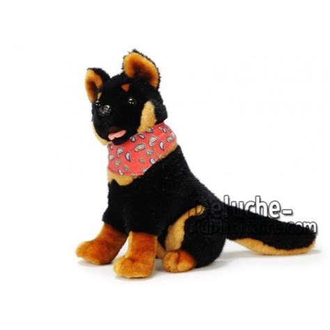 Achat peluche chien berger allemand noir 30cm Peluche personnalisée