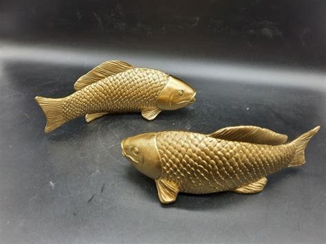 2 Décorations Murales Carpe Poisson Doré 24cm Koi 2 Catawiki