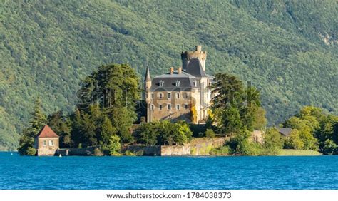 Annecy France Duingt Castle On Lake Stock Photo Edit Now