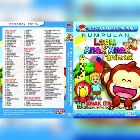 Jual Kaset Lagu Anak Kumpulan Lagu Anak Anak Animasi Hd Indonesia