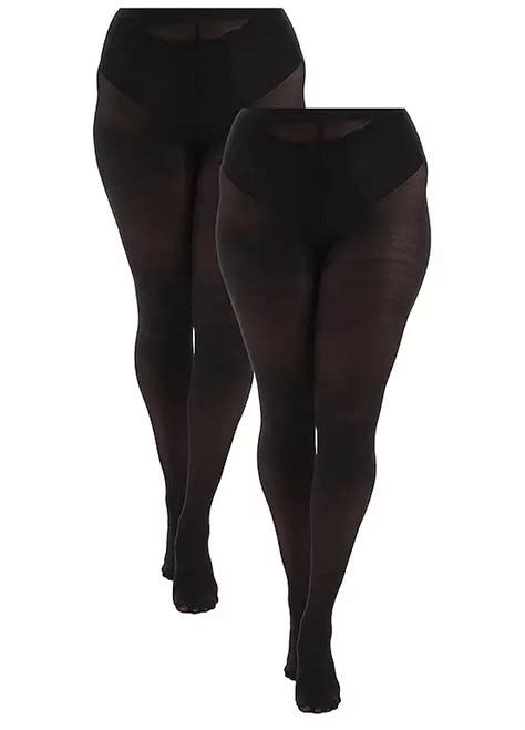 Pamela Mann Pack 2 50 Denier Opaque Tights Curvissa