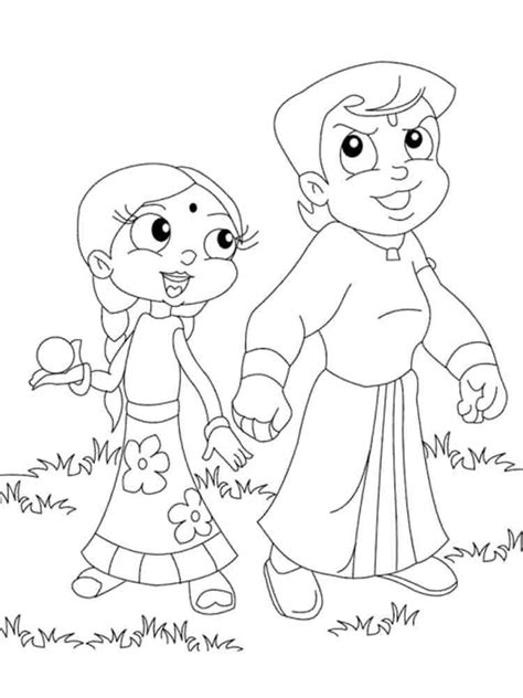 Chota Bheem Coloring Pages