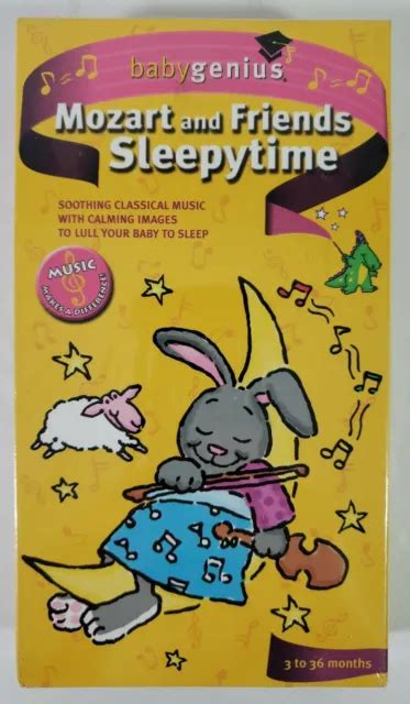 Baby Genius Mozart And Friends Sleepytime Vhs Classical Music And Calm