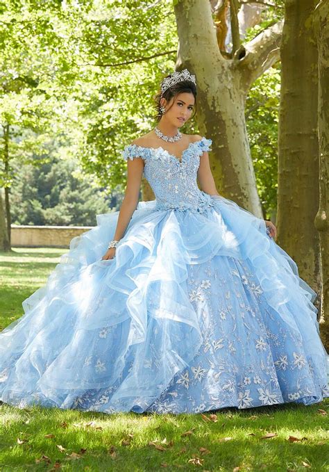 Aqua Quinceanera Dresses By Mori Lee