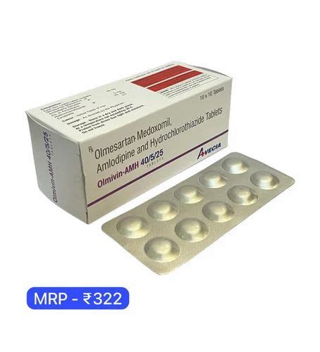 Olmesartan Medoxomil Amlodipine Tablets 40 Mg At Rs 322 Stripe In New