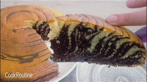 j ai testé le zebra cake de hervé cuisine le gâteau marbré zébré et le