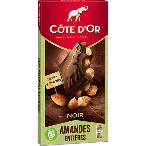 Cote D Or Chocolat Noir Amandes Entieres G Confiseries Et