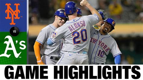 Mets Vs Athletics Game Highlights 92322 Mlb Highlights Youtube