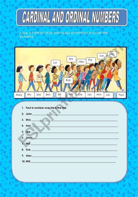 Cardinal Ordinal Numbers Esl Worksheet By Princesss Hot Sex Picture