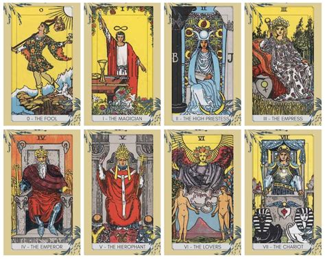 Vintage Tarot Deck Rider Waite Tarot Cards Unique Etsy