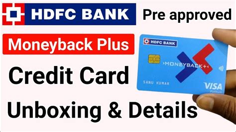 Hdfc Moneyback Plus Credit Card Unboxing Youtube