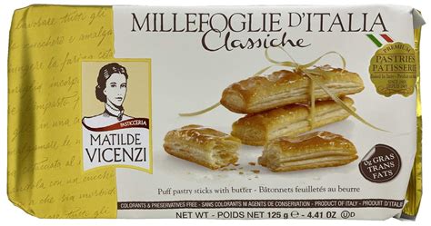 Millefoglie DItalia Glassate Classic Puff Pastry Sticks Mini Snack