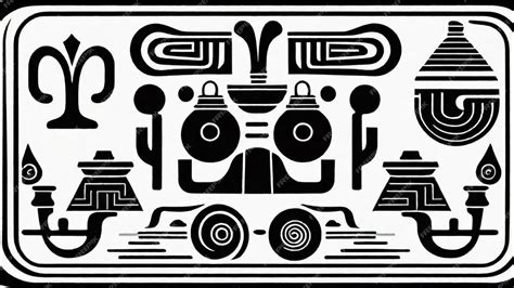 Premium AI Image | Intriguing Ancient Symbols and Hieroglyphics