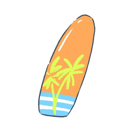 Surfboard Hand Drawing Png