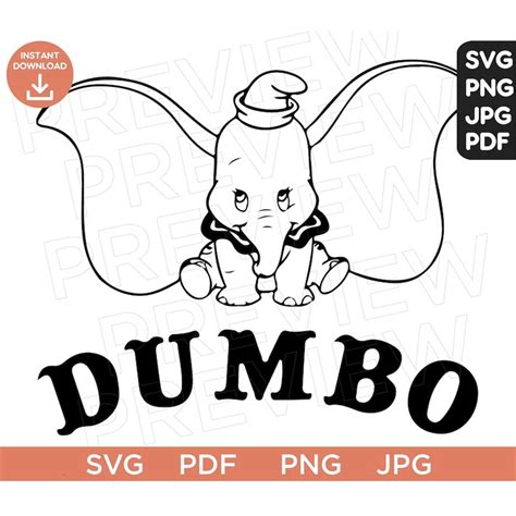 Dumbo Svg Png Clipart Disneyland Ears Svg Clipart Svg Cut F Inspire