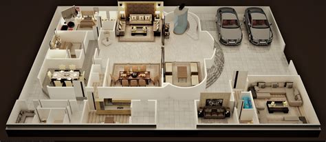 3D FLOOR PLAN OF LUXURY HOUSE GROUND FOOR | CGTrader