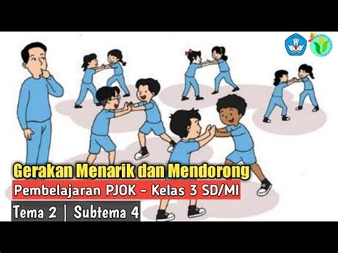 Gerakan Mendorong Dan Menarik Materi Pjj Pjok Kelas Tema