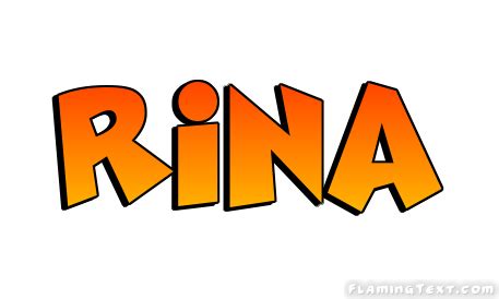 Rina Logo | Free Name Design Tool from Flaming Text