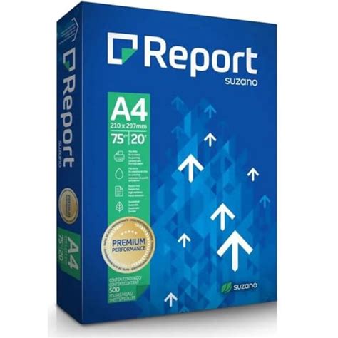 Papel Sulfite Report A4 Branco 75g 500 Folhas Rup Rup