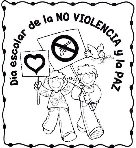 30 de enero Día Escolar de la No Violencia y la Paz Dibujos para