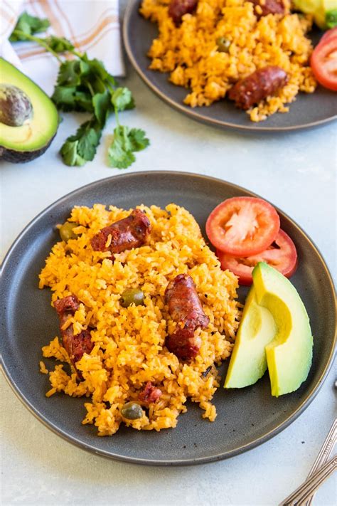 Dominican Rice With Sausage Locrio De Longaniza Recipe Dominicano