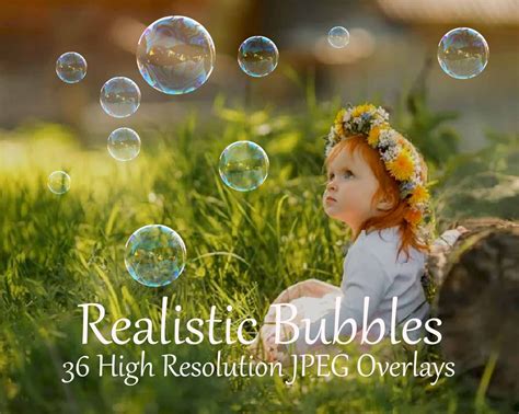 Realistic Soap Bubble Overlays