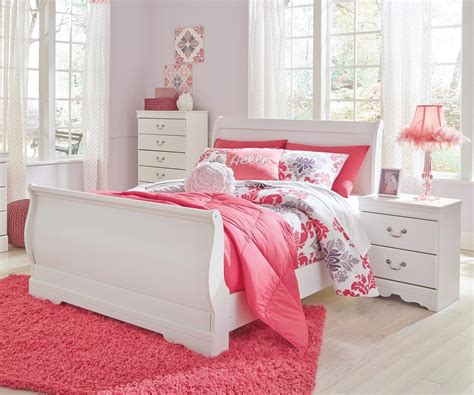 Cassie Full Size Panel Bed in White Finish | Allen House | Kids Solid ...