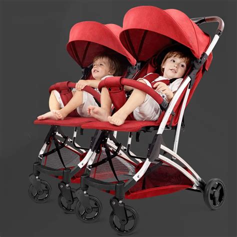 Buy Newborn Twins Stroller Baby Carriage High View