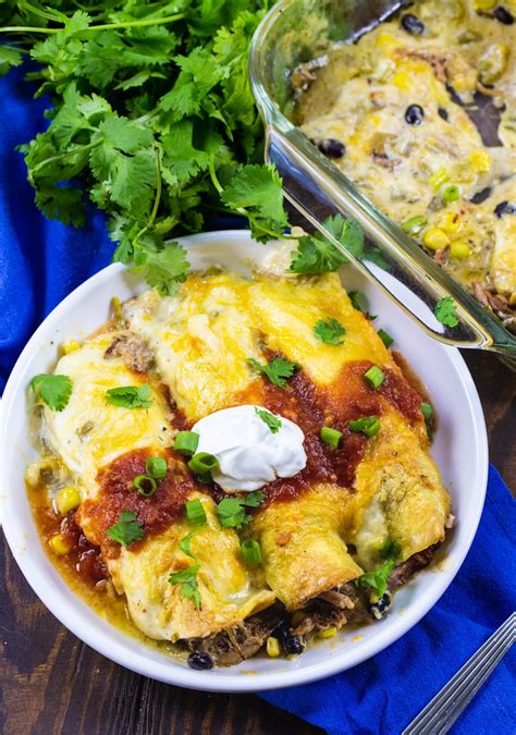 Pulled Pork Enchiladas Spicy Southern Kitchen