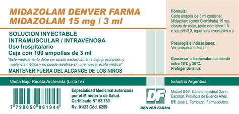 Midazolam Denver Farma Denver Farma