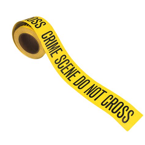 Adhesive Barrier Tape With Crime Scene Imprint 108 Ft Lynn Peavey Company