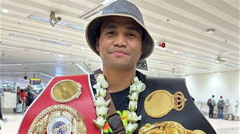 Unified IBF WBA World Champion Marlon Tapales Is Back Home And Receives