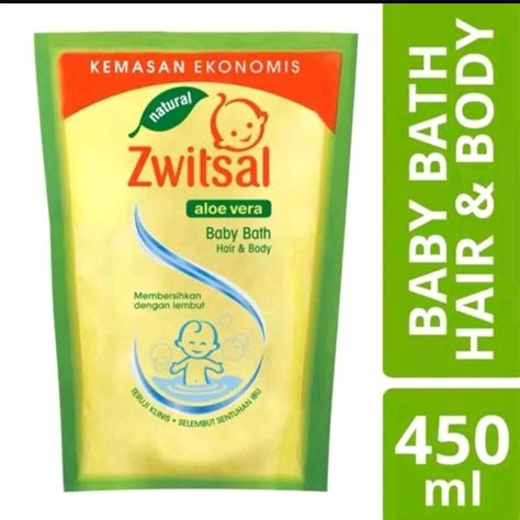 Jual Zwitsal Natural Baby Bath Hair Body Aloevera 450ml 2 In 1 Sabun